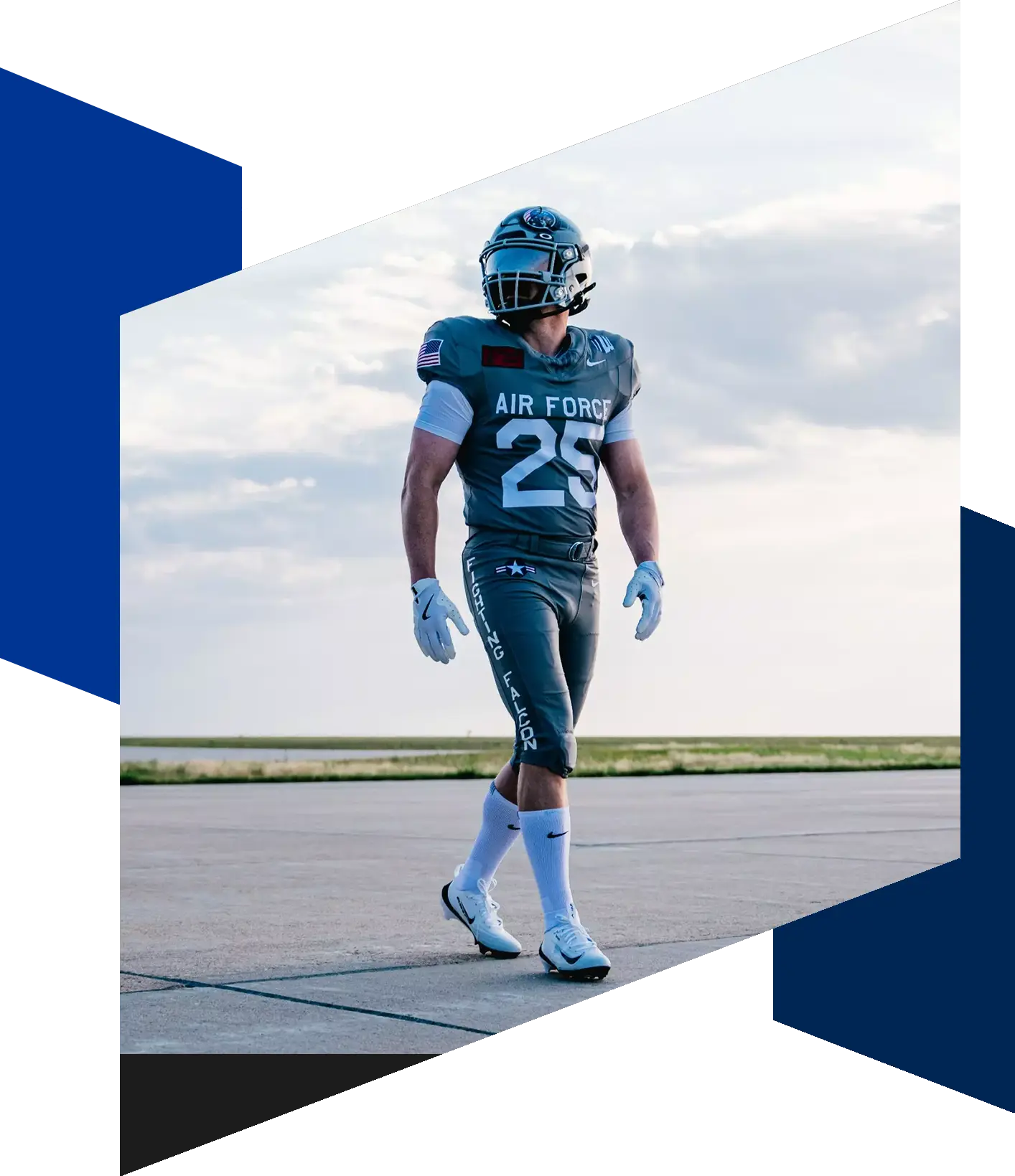 Player in featured uniform