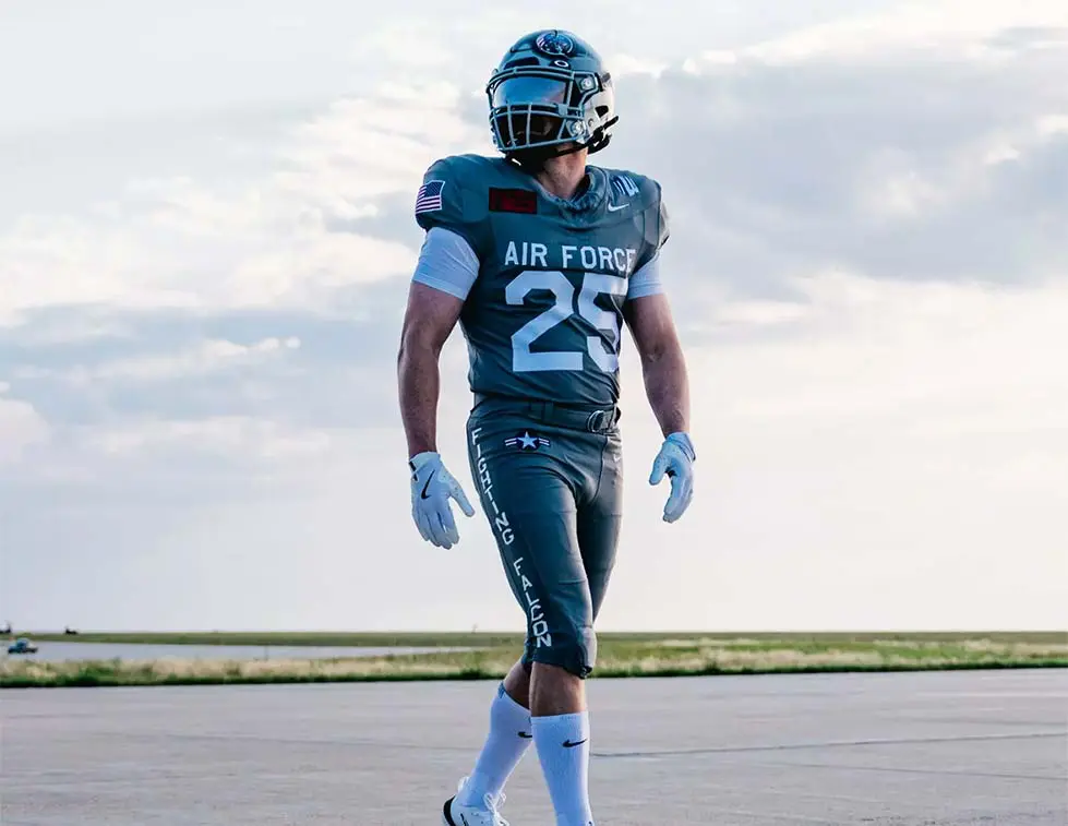 player in featured uniform